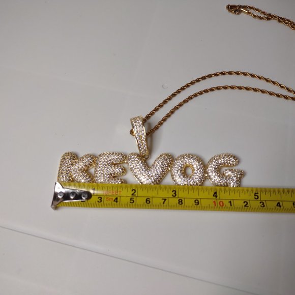 Very Cool Large KEV OG Pendant On 24 Inch Chain - Picture 14 of 16